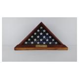 United States of America Flag, flown at the USS