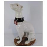 Ceramic dog figurine, 14" high