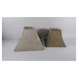 two Cloth lampshades