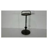 Smoking stand, 26" tall, rusty and worn as shown