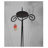 Wrought iron pillar candle holder, 56.5"