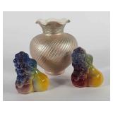 Shawnee Pottery fruit salt & pepper shakers and a