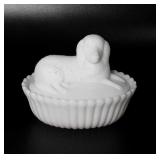 Glassware, McKee of Pittsburgh, milk glass