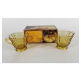 Federal Glass Recollection cream & sugar set with