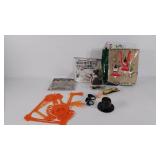 Holiday decor group, Halloween skeletons,