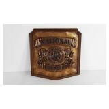 Advertising,  National Premium Beer poly embossed