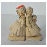 Chalkware bookends, 1940s Coventry ware, some
