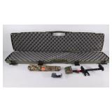 Olympic Arms gun case, 2 rifle slings, quiver