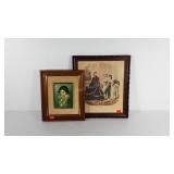 Wall art, framed fashion print 17x19 and