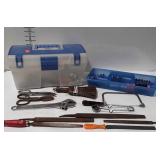 Keter toolbox and contents, includes files,