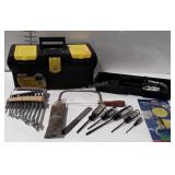 Stanley 16" toolbox and contents, includes