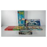 Board games, includes Ker Plunk, Wheel of