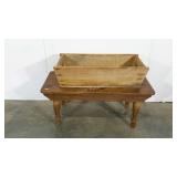 Rustic coffee table and dough box