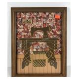 Sewing room fabric art Singer Sewing machine