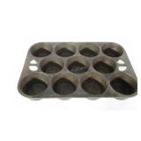 12 cup muffin tin, cast iron