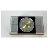 Mahogany temperature and humidity gauge, Taylor