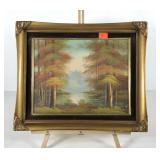 Small painting on artist