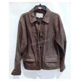 Brandon Thomas brown leather jacket, size M, made