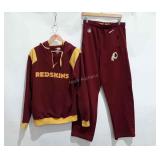 Washington Redskins hoodie and pants, size medium