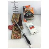 Matchbox car, Chevy scale car, etc