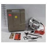 Black and Decker jigsaw, with blades and case,