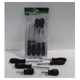 Two Pittsburgh screwdriver sets with magnetic