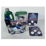 Dishwasher detergents, includes two packages of