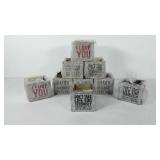 Candle group, includes nine candles in galvanized
