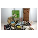 Elephant decor, ty and bean sprout beanie babies,