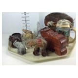 Elephant figurines and decor