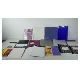 Office supplies, includes notepads, loose leaf