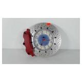 Brake rotor LED wall clock, 14", needs batteries