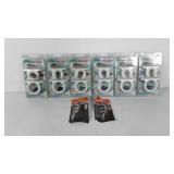 Fishing supplies, six rod racks and two rope
