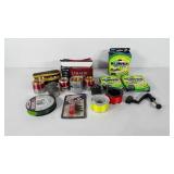 Fishing supplies, includes fishing line, Fuji rod