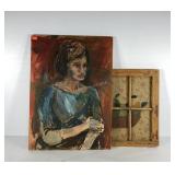 Wall art, portrait painting on canvas, 22x30 and