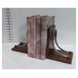Home decor, bookends with two decorative storage