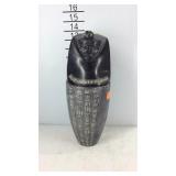 Heavy Egyptian style urn, has been repaired on