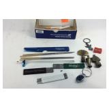Letter openers, razors blades, trinkets etc