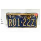 1964 Pennsylvania truck liscence plate