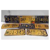8 Pennsylvania license plates, includes one