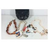 Pouch with a few pieces of jewelry