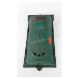 Cast iron wall mount post office box, 11.5"