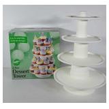 Wilton 4-tier dessert tower, with box