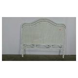 Full size wicker headboard