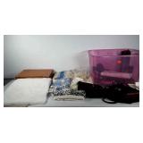 Mixed group, includes bags, Washington beanie,