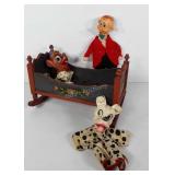 Toys, two Gund Disney puppets, Perfita from 101
