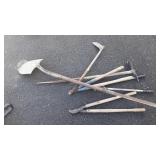 Misc Tools Group includes, loppers, corn knife,