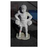 Cheer Leader Concrete Garden Lawn Statue Figure,