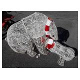 Two pc Lighted Polar Bear Figures, Mommy and