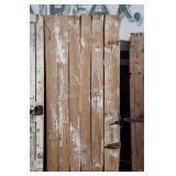 Early Barn Shed Door, wood 5 board made, 37x78